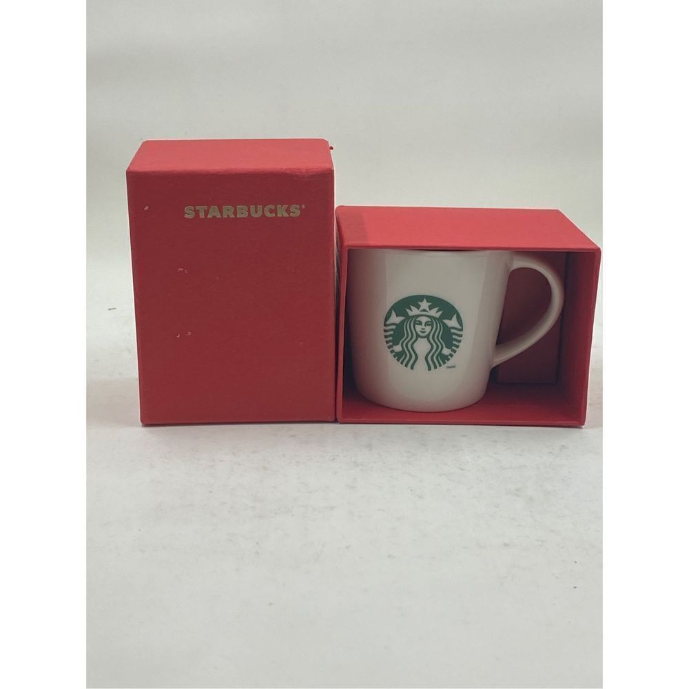 Starbucks Boxed Demi Cup - White with Logo, 3 Fl Oz  in original box